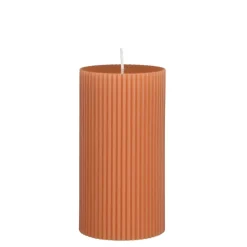 Geen Pilaar kaars roze - h13xd7cm