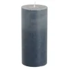 Geen Pilaar kaars stearine blauw - h15xd6,8cm