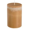 Geen Pilaar kaars stearine bruin - h10xd6,8cm