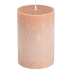Geen Pilaar kaars stearine roze - h10xd6,8cm