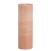 Geen Pilaar kaars stearine roze - h20xd6,8cm