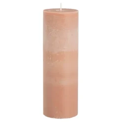 Geen Pilaar kaars stearine roze - h20xd6,8cm