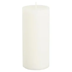 Geen Pilaar kaars stearine wit - h15xd6,8cm