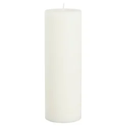 Geen Pilaar kaars stearine wit - h20xd6,8cm