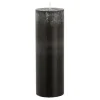 Geen Pilaar kaars stearine zwart- h20xd6,8cm