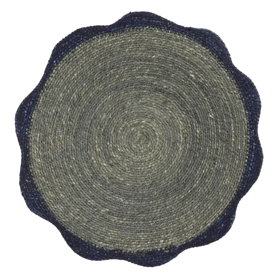 Geen Placemat zeegras blauw - d38cm