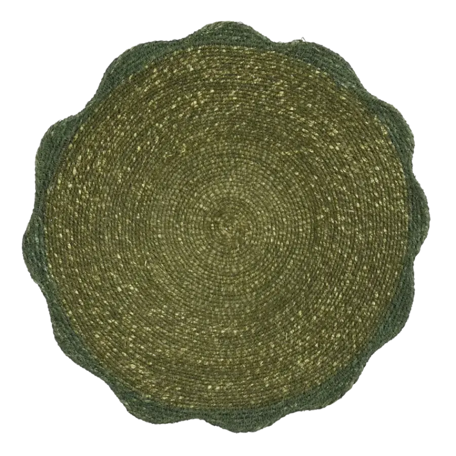 Geen Placemat zeegras groen - d38cm