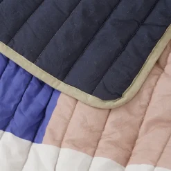 Geen Plaid donker bruin patchwork - l180xb130cm