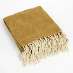 Geen Plaid oker - l180xb130cm