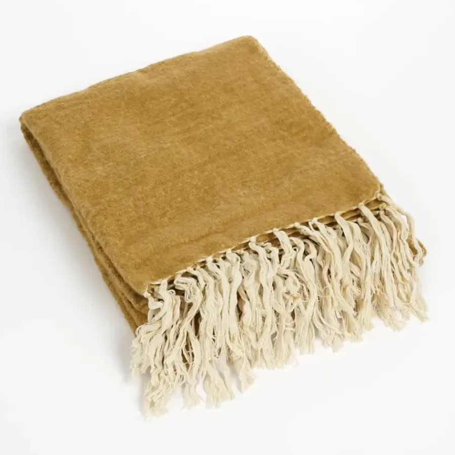 Geen Plaid oker - l180xb130cm