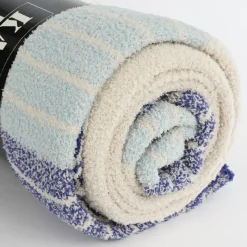 Geen Plaid streep l.blauw - l180xb130cm