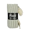 Geen Plaid streep l.groen - l180xb130cm