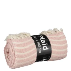 Geen Plaid streep l.roze - l180xb130cm