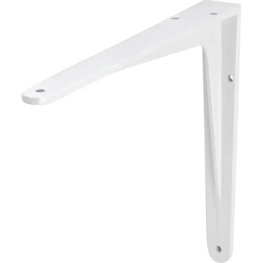 Plankdrager model 13 mat wit aluminium 20x25 cm