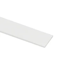 Geen Platprofiel aluminium wit 30x2x1000 mm