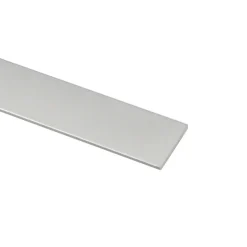Geen Plat profiel zilver aluminium 20x2x2000 mm