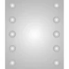 Plieger basic spiegel met verticaal 2-zijdig 5 rondjes verlichting 60 x 80 cm