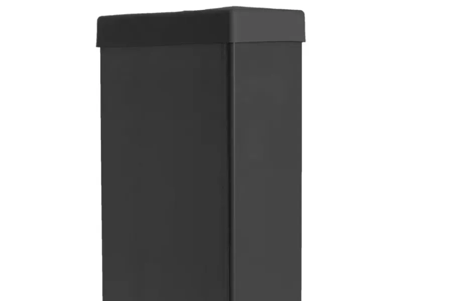 Giardino Profielpaal rechthoek zwart 6 x 12 cm, lengte 260 cm