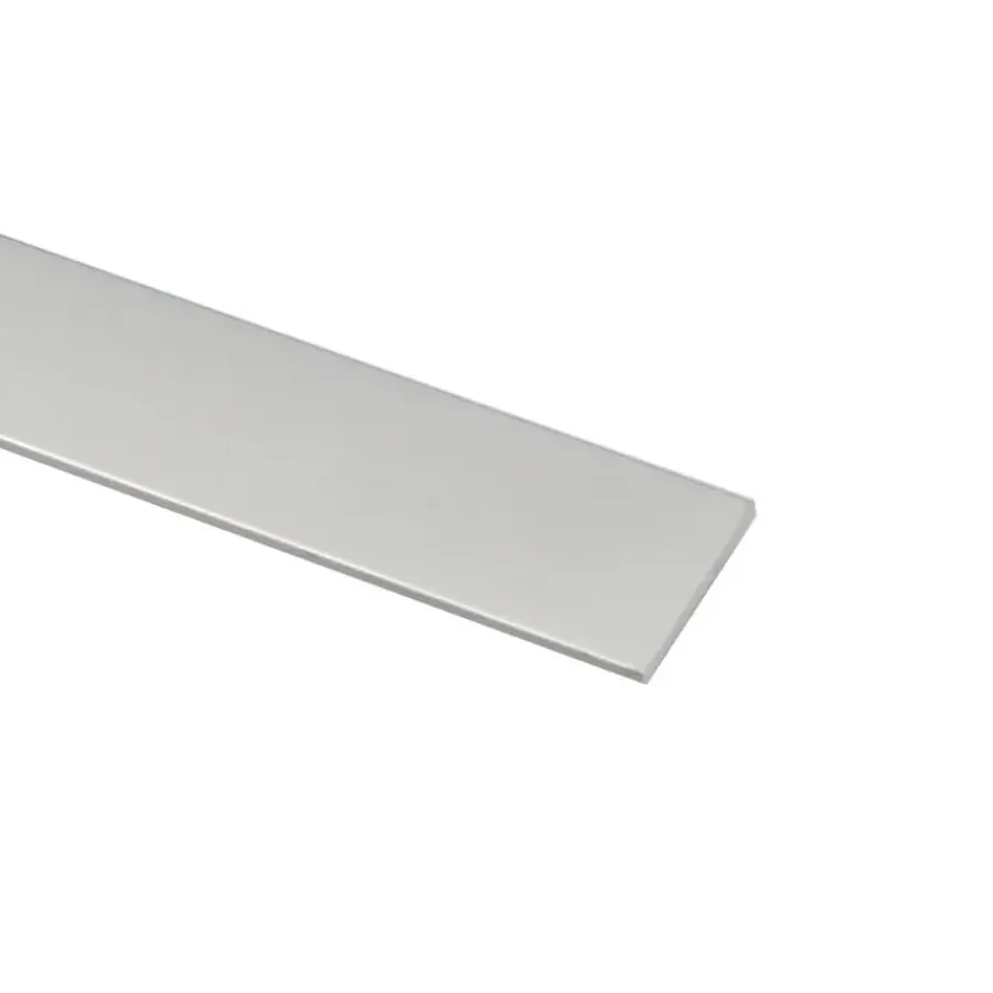 Geen Profiel plat aluminium zilver 30x2x2000mm