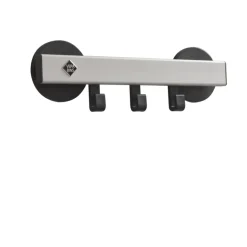 V-part Pro-line wankapstok magnetisch met 3 haken - grijs / zwart