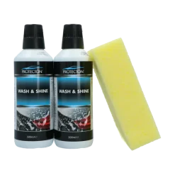 Protecton Wash & Shine Set 2x 500ml met Spons