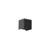 Qazqa wandlamp Edwin 2-lichts 6W zwart aluminium