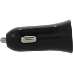 Q-Link Autolader 12V met 2 USB-A zwart