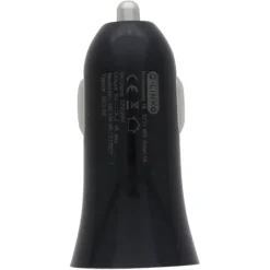 Q-Link Autolader 12V met 2 USB-A zwart