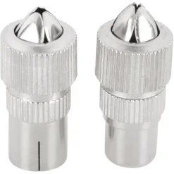 Q-Link coac stekker metaal recht male/female
