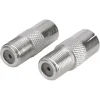 Q-Link coax adapter 1 male/FCON 1 female/FCON buitendraad