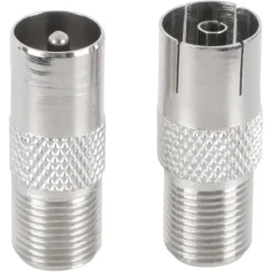 Q-Link coax adapter 1 male/FCON 1 female/FCON buitendraad