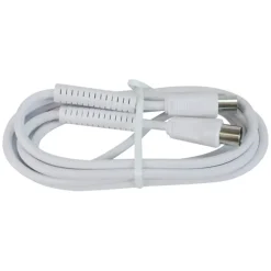 Q-Link coax kabel 3CV2 HF stekker 1 meter rechtwit