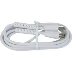 Q-Link coax kabel 3CV2 HF stekker 1 meter rechtwit