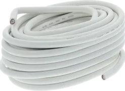 Q-Link coax kabel 20 meter wit kabelkeur