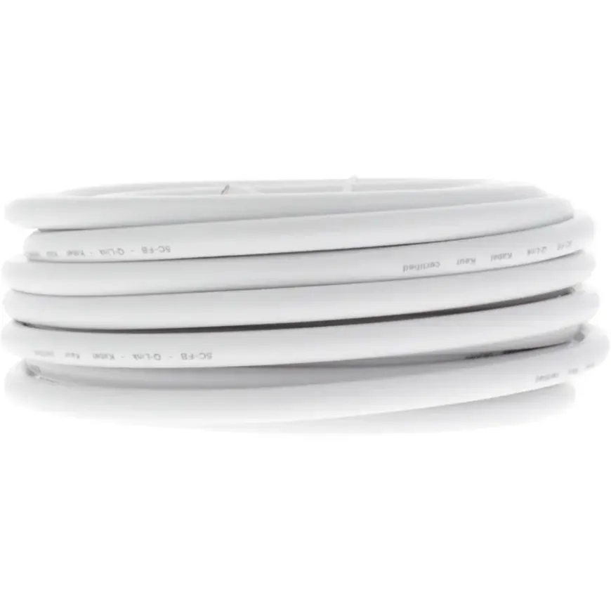 Q-Link coax kabel 10 meter wit kabelkeur