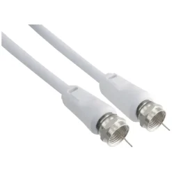 Q-Link coax kabel RG59 met F-connector 2 meter wit