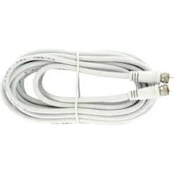 Q-Link coax kabel RG59 met F-connector 5 meter wit