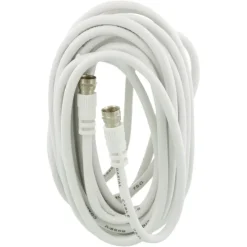 Q-Link coax kabel RG59 met F-connector 5 meter wit