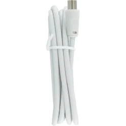 Q-Link coax kabel stekker recht 3 meter wit kabelkeur