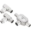 Q-Link coax splitter tv 2 male/female haaks