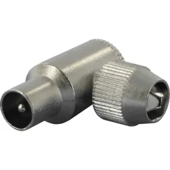 Q-Link coax stekker haaks male
