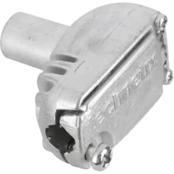 Q-Link coax stekker metaal haaks male kabelkeur