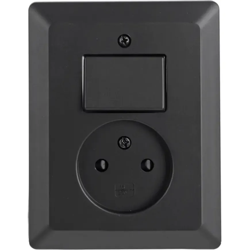 Q-Link Inbouw EnkelStopcontact met Schakelaar