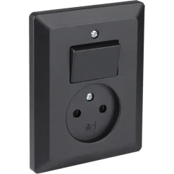 Q-Link Inbouw EnkelStopcontact met Schakelaar