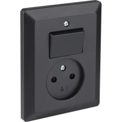 Q-Link Inbouw EnkelStopcontact met Schakelaar
