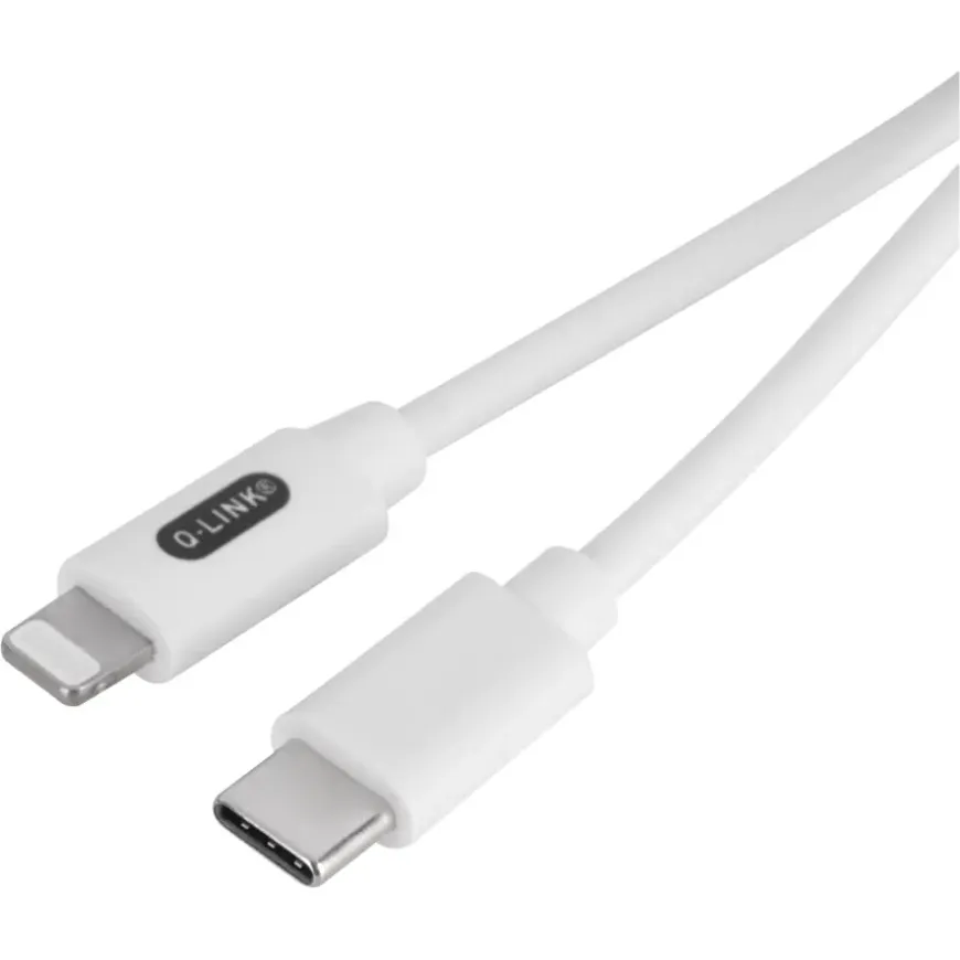 Q-Link laadsnoer van USB-C naar iPhone 1 meter wit