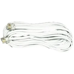 Q-Link telefoon aansluitsnoer modulair 2RJ11 plug 5 meter wit