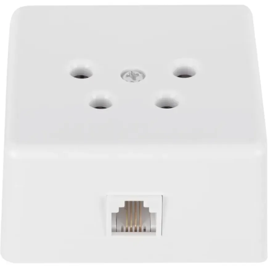 Q-Link telefoon contactdoos opbouw modulair 4 polig wit