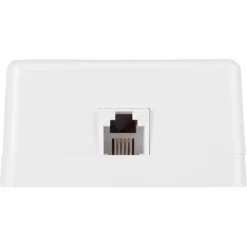 Q-Link telefoon contactdoos opbouw modulair 4 polig wit