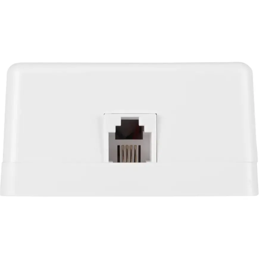 Q-Link telefoon contactdoos opbouw modulair 4 polig wit
